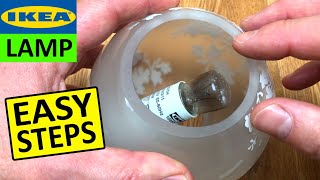 How to change bulb in an Ikea Lamp E14 Bulb [upl. by Sachiko274]