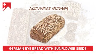 How to Make Perfect Norlander Dark Rye Bread with Sunflower Seeds  SwissBake® [upl. by Maddy]