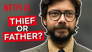 Money Heists Professor Being A Dad for 6 Minutes  Netflix [upl. by Eedissac]