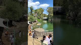 Jordan River  Yardenit  Baptismal Site of Jesus jerusalemtemple jerusalem israel [upl. by Breena760]