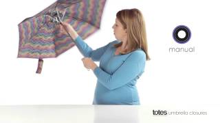 totes umbrella closure demonstration [upl. by Ramiah]