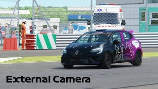 Vuelta Qualy Fecha 4 Carrera 1  Copa Clio 2da Temp 2024 Liga SRL  Silverstone Externa AC [upl. by Limann]