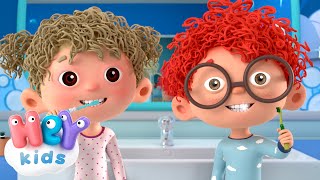 Brush your teeth 🪥  Song about good habits for Kids  HeyKids Nursery Rhymes [upl. by Alleuqcaj]