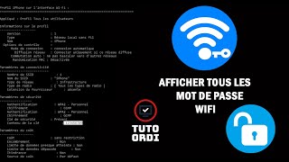 comment afficher son mot de passe wifi sur pc [upl. by Leno]