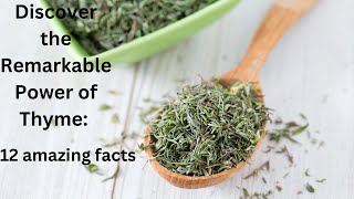 Discover the Remarkable Power of Thyme12 amazing facts [upl. by Halpern25]