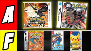 ALL Main Line Pokémon games ranked EVERY GENERATION [upl. by Wakefield288]