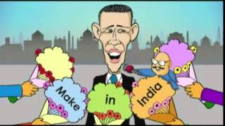 Cartoonist Neelabh ki nazar se dekhiye Obama ka India daura [upl. by Yelsel]