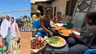 How we celebrated our EID in Ghana cooking together with family Eid Mubarak [upl. by Neellok]