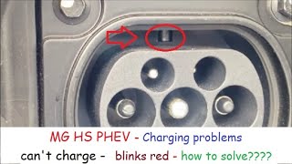 MG HS Phev  problems with the wall charger [upl. by Nochur]