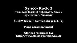 SyncoRock 2 from Cool Clarinet Repertoire Book 1 by Heather Hammond Piano Accompaniment [upl. by Nedaj181]