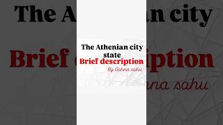 The Athenian state city  BA 5th semester  5th sem  english literature explore viralvideo [upl. by Akima677]