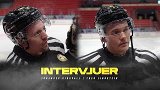 Johannes Kinnvall och Theo Lindstein inför återstarten av SHL [upl. by Treblah]