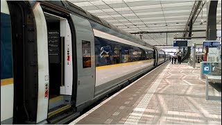 Eurostar E320 at Rotterdam Centraal arrival and departure [upl. by Inol458]