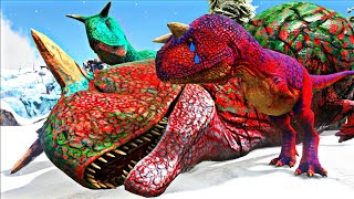 Adotei um Carnotauro Ferido Irmãos em PERIGO Dinossauros Ark Survival Evolved PTBR [upl. by Auqemahs]