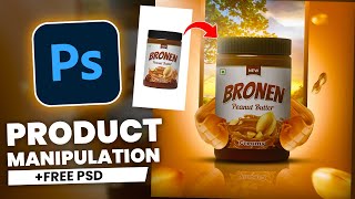 How To Create A Product Manipulation In Photoshop  2024 [upl. by Akselaw361]