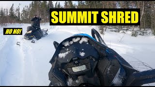 Shred it Summit 600r etec 2019 Deep Backcountry Snowmobiling [upl. by Atoked370]