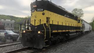 Rare Daytime NYSW Going Past the Callicoon Train Station 5162023 [upl. by Einad522]