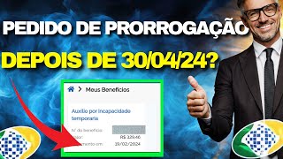 Como vai ficar o pedido de prorrogação de auxílio doença depois do dia 30042024 [upl. by Bara]