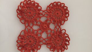 Tutorial de como unir rosetas de crochê Tutorial 46 [upl. by Nohtahoj]