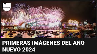 Las primeras imágenes del 2024 al otro lado del mundo [upl. by Ennaylime]