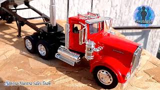 Trailer Kenworth W900 con su Remolque Tipo Volteo Escala 132 [upl. by Roose817]