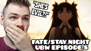 WAIT SHES BAD  FATESTAY NIGHT  UNLIMITED BLADE WORKS  EPISODE 5  NEW ANIME FAN REACTION [upl. by Yellek]