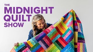 A Scrappy StashBuster Quilt Pattern  S7E7 Midnight Quilt Show with Angela Walters [upl. by Raycher577]