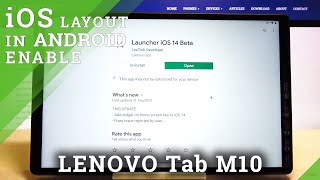 How to Download iOS Launcher on LENOVO Tab M10 – Install Apple Layout [upl. by Lytle]