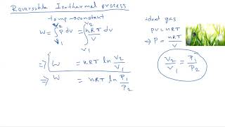 Work done in reversible isothermal adiabatic and cyclic process thermodynamics physicalchemistry [upl. by Faustina605]