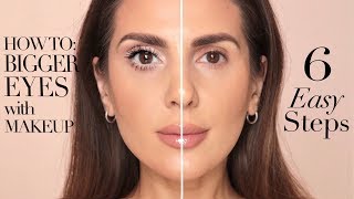 HOW TO MAKE YOUR EYES LOOK BIGGER IN 6 EASY STEPS  ALI ANDREEA [upl. by Eidnar292]