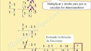 Fracciones complejas numéricas [upl. by Nyrak789]