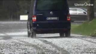 Hagelgewitter in Bayern  Unwetter bei Starnberg [upl. by Trescha45]