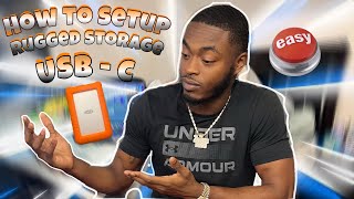 How to Setup Lacie USBC Rugged 5TB UNBOX amp SETUP [upl. by Cordelia]