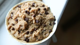 Edible Cookie Dough Recipe HIGH PROTEIN  Healthy Snack Ideas [upl. by Flaherty]