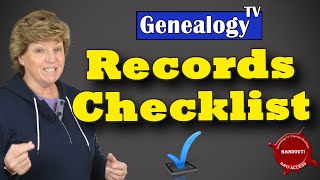 Genealogy Research amp Family History Records Checklist to Grow Your Family Tree [upl. by Aurelio]