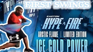 HITTING WITH THE NEW EASTON HYPE ARCTIC FLAME DROP 5 USSSA REVIEW easton BASEBALL [upl. by Aromat]