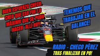 Radio Checo Pérez Y la Conformidad de Christian Horner tras Finalizar P8 F1 radio español [upl. by Erde]