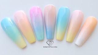 Ombre nail art techniques Easy ombre with gel polish How to do quick ombre nails [upl. by Ielarol630]