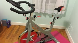 Sunny Health amp Fitness Pro Indoor Cycling Bike Review [upl. by Aleit]