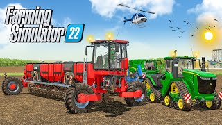 Planting CORN with WSVS Planter amp Tractor In Fs22  Farming Simulator 22  Timelapse [upl. by Nolyd]