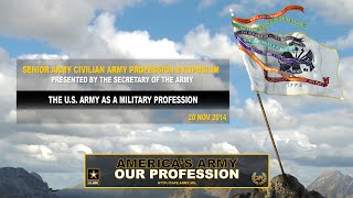 SACAPS  The US Army as a Military Profession [upl. by Lihka]