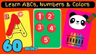 Preschool Learning Videos For 3 Year Olds  Kindergarten Learning Videos  Toddlers ABC 123 Song [upl. by Ddart]