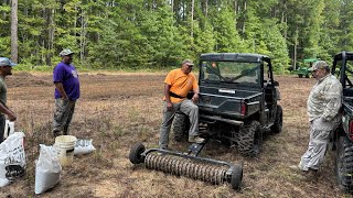 Hunting Club workday  food plots  cutting lanes and fellowship [upl. by Enirahtac]