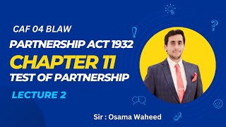 Partnership Act 1932 Chapter 11 Lec 2 [upl. by Jaunita700]