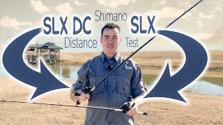 Shimano SLX DC vs SLX casting distance test [upl. by Llewej]