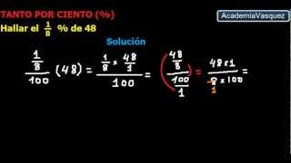 Tanto por Ciento Ejercicio 1 [upl. by Noral]