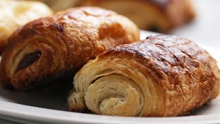 Homemade Chocolate Croissants [upl. by Emmerie968]