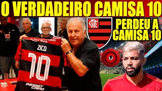 O VERDADEIRO CAMISA 10 DA GÁVEA ZICO FLAMENGO PUNE GABIGOL MULTADO E RETIRA CAMISA 10 DO JOGADOR [upl. by Hctud544]