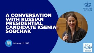 A Conversation with Russian Presidential Candidate Ksenia Sobchak 21218 [upl. by Lhary]