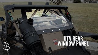 How to Make a UTV Rear Cab Enclosure Panel [upl. by Ranjiv]